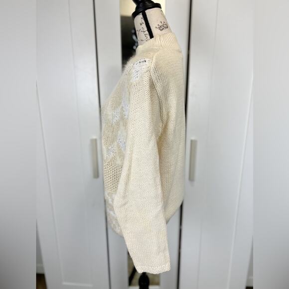 Talbots Vintage Mohair Wool Blend Mock Turtleneck Knit‎ Sweater Size Small - Picture 2 of 6